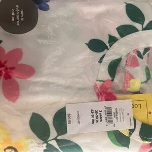 GAP Kids Colorful Floral Set - White, Pink, Green, Yellow